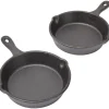 Mini 4.5" Cast Iron Skillet Single Serve Set of 2