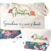 Mom Or Grandma Themed Tote and Clutch Set