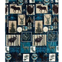 Mossy Oak Never Stop Exploring 50" x 60" Fleece Plush Throw