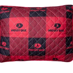 Mossy Oak Red Buffalo Logo Sham or Pillow