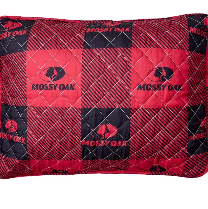 Mossy Oak Red Buffalo Logo Sham or Pillow