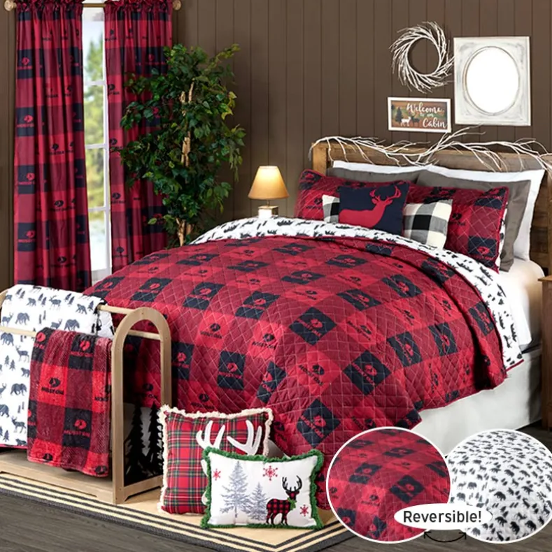 Mossy Oak Red Buffalo Logo Sham or Pillow