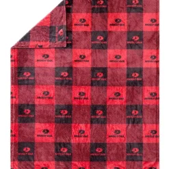 Mossy Oak Red Buffalo Logo 50" x 60" Fleece Plush Throw