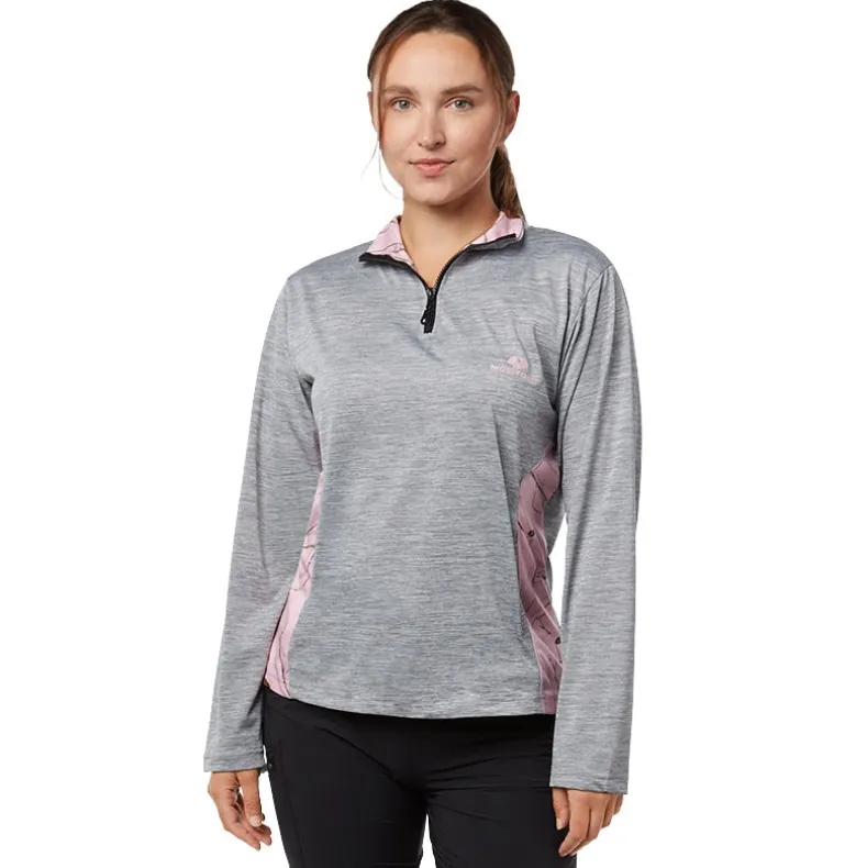 Mossy Oak Women's Quarter Zip Pullover