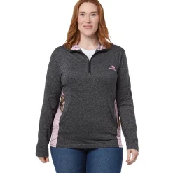 Mossy Oak Women's Quarter Zip Pullover