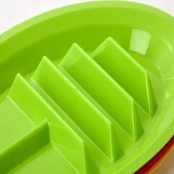 Multicolor Divided Taco Plates - Set of 4