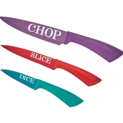 Multicolored Kitchen Knife Set - 3-Pc.