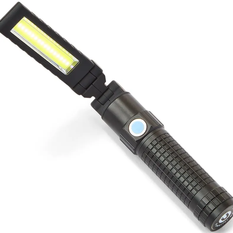 Multifunctional 3-In-1 LED COB Flashlight - Magnetic, USB Rechargeable