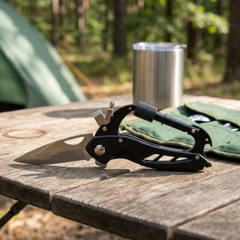 Multifunctional Outdoor Emergency Knife, Stainless Steel Blade