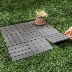 Multi Purpose Interlocking Gray Tiles - Set of 9