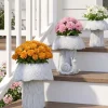 Mushroom Planter Gray Large Medium or Small Garden