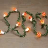 Mushroom String Lights With Greenery