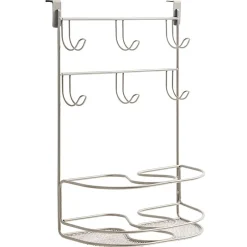 Mybella Over-the-Cabinet Door Deluxe Tiered Styling Station