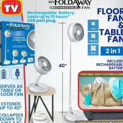 My Foldaway™ Rechargeable Fan - Compact and Portable Cooling Solution