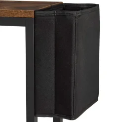 Narrow Console Table 2-Tier with Side Pocket