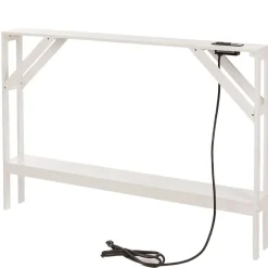 Narrow Console Table with Built in Outlet 33