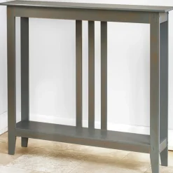 Narrow Entryway Wood Console Accent Table