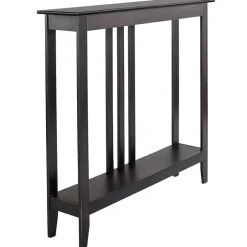 Narrow Entryway Wood Console Accent Table