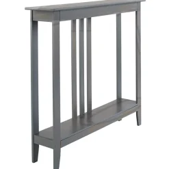 Narrow Entryway Wood Console Accent Table