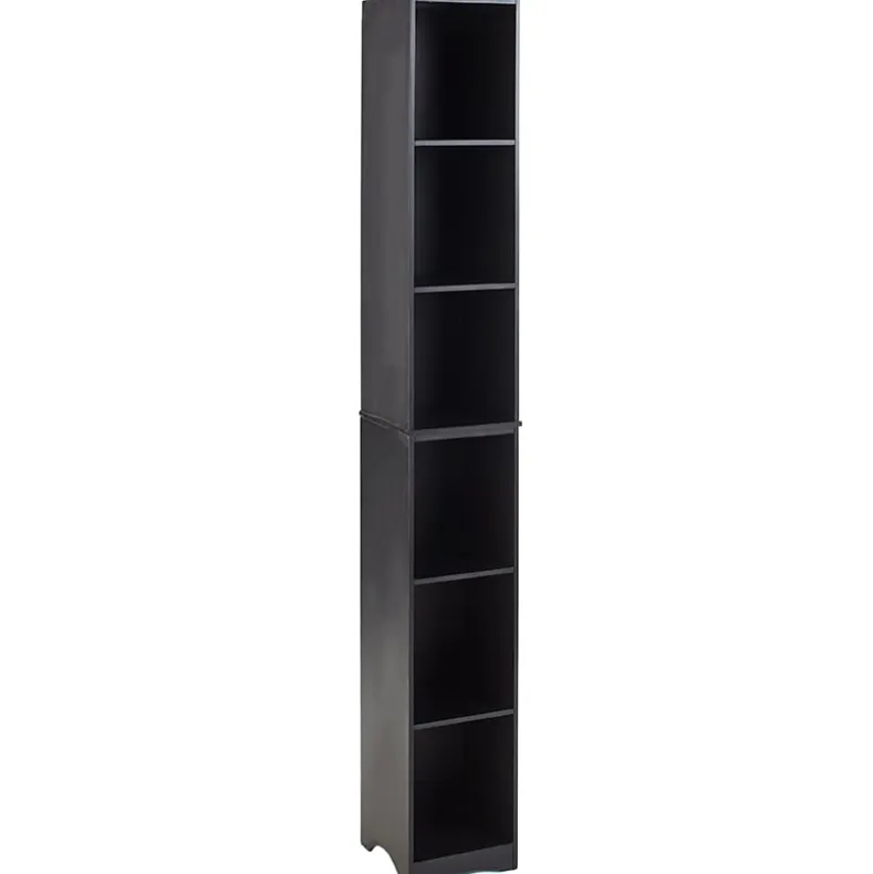 Narrow Storage Tower with 6 Shelves or Set of 2 Wicker Baskets