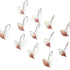 Nature Watercolor Toothbrush Holder or Shower Hooks Set of 12
