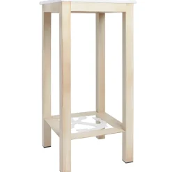 Nautical Accent Wooden End Tables - Anchor or Wheel Design