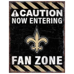 NFL Fan Zone Metal Sign