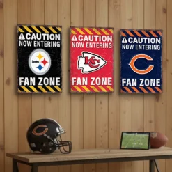NFL Fan Zone Metal Sign