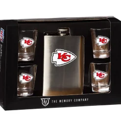 NFL Flask and Shot Glass Gift Set