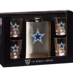 NFL Flask and Shot Glass Gift Set