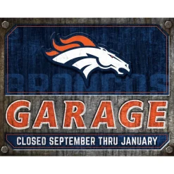 NFL Garage Metal Sign