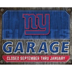 NFL Garage Metal Sign