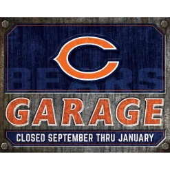 NFL Garage Metal Sign