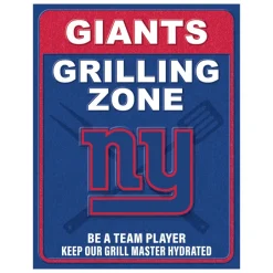 NFL Grill Zone Metal Sign