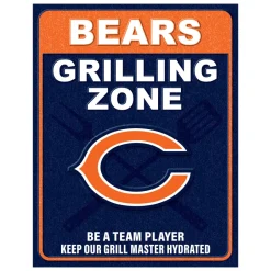NFL Grill Zone Metal Sign