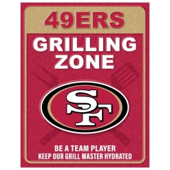 NFL Grill Zone Metal Sign