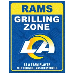 NFL Grill Zone Metal Sign