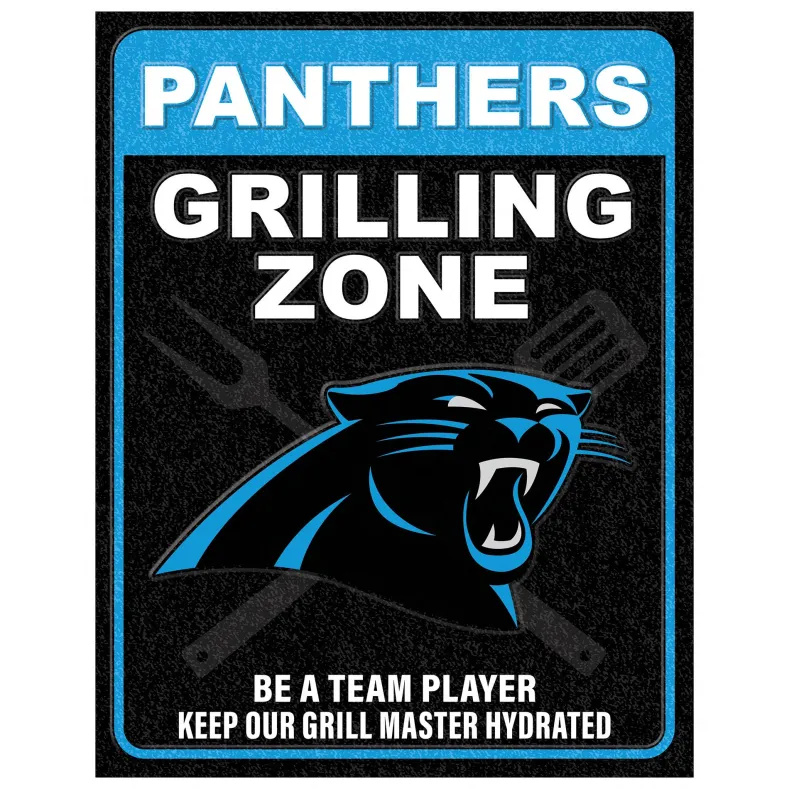NFL Grill Zone Metal Sign