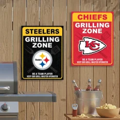 NFL Grill Zone Metal Sign