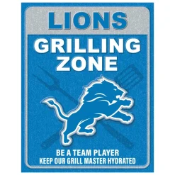 NFL Grill Zone Metal Sign