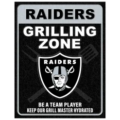 NFL Grill Zone Metal Sign