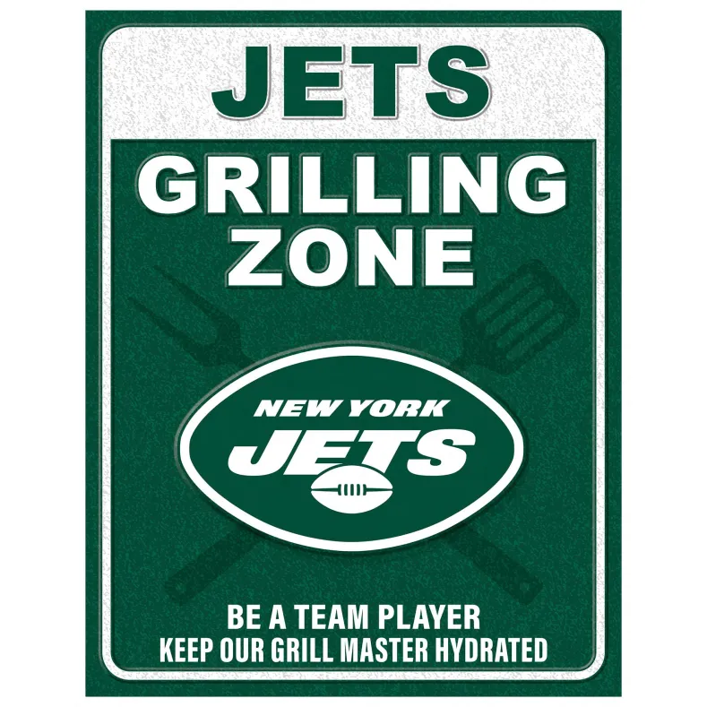 NFL Grill Zone Metal Sign
