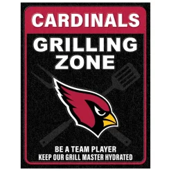 NFL Grill Zone Metal Sign