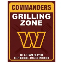 NFL Grill Zone Metal Sign
