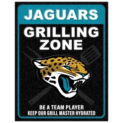 NFL Grill Zone Metal Sign