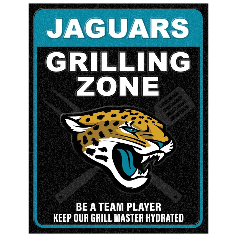 NFL Grill Zone Metal Sign