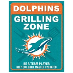 NFL Grill Zone Metal Sign