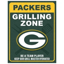 NFL Grill Zone Metal Sign