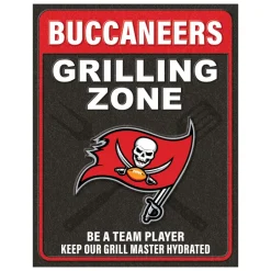 NFL Grill Zone Metal Sign