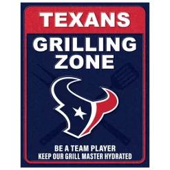 NFL Grill Zone Metal Sign